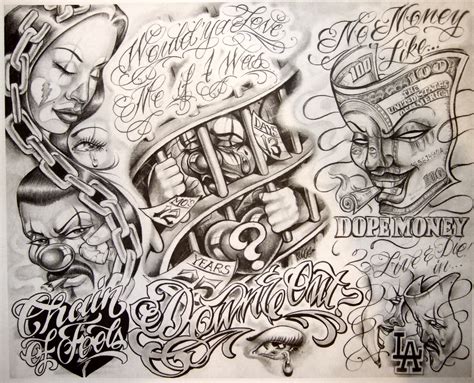 Tattoo Flash By Boog Татуировки зарисовки 191 фото Chicano Art Tattoos Boog Tattoo