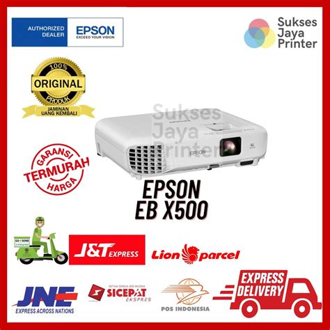 Jual PROYEKTOR EPSON EB X500 Xga 3200 Lumens Pengganti EB X400