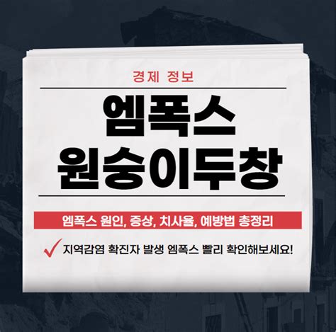 엠폭스원숭이두창 초기증상원인감염경로치사율 총정리 금융 길잡이