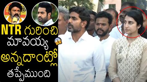 Nara Lokesh Reaction On Balayya Comments On JR NTR Nara Bramhini