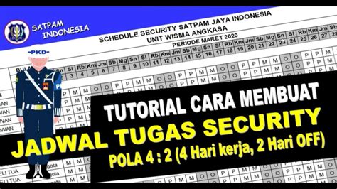 Cara Membuat Jadwal Security Cara Membuat Schedule Security Youtube