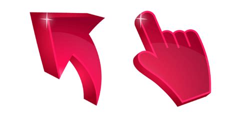 Ruby Red 3d Cursor Custom Cursor