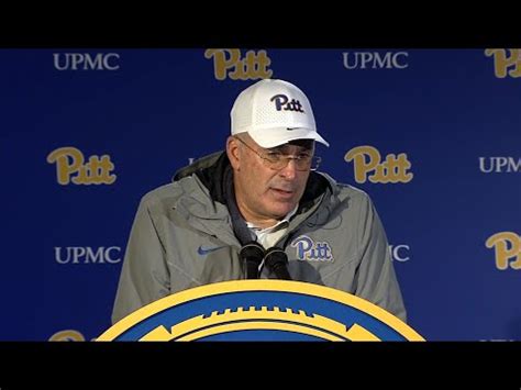 Pitt Football Postgame Vs Georgia Tech Pat Narduzzi Youtube