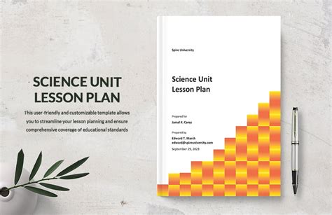 Science Unit Lesson Plan Template in PDF, Word, Google Docs, Pages ...