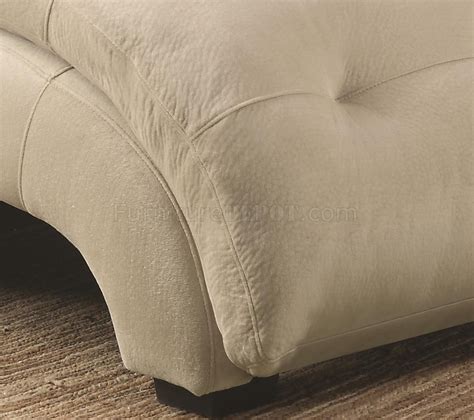 550347 Chaise In Tan Microfiber Fabric By Coaster