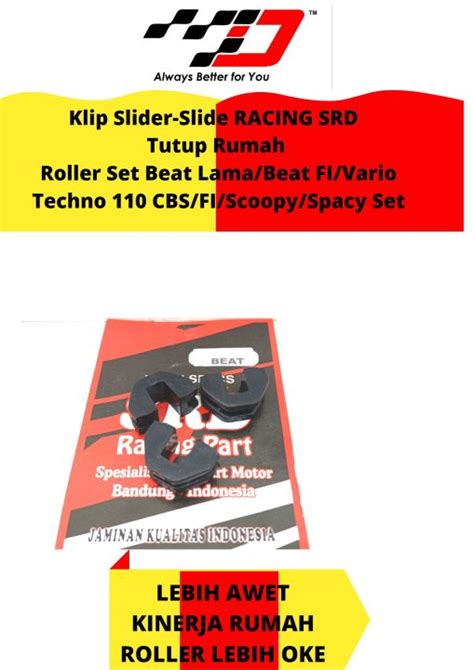 Slide Piece Pulley Silder Karet Rumah Roller Racing Varrio Beat Scoopy