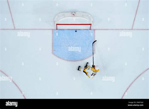 Nashville Predators Gustav Nyquist Scores An Empty Net Goal During The