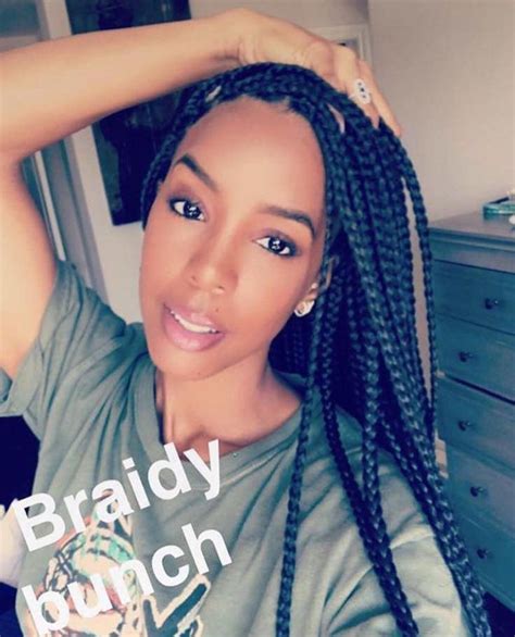 Kelly Rowland Best Celebrity Braids Of 2017 So Far Box Braids Hairstyles Hair Styles