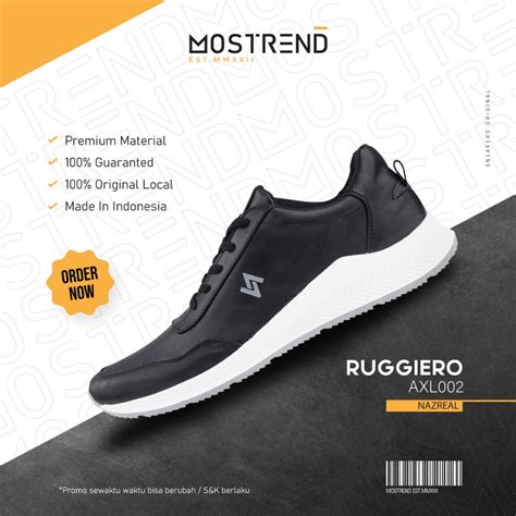 Jual Mostrend X Naz Axl Dylan Sneakers Sport Running Pria Wanita