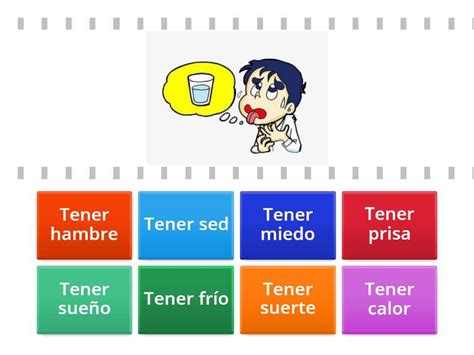 tener verbs find  match