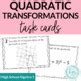 Quadratic Transformations Task Cards By Lindsay Bowden Secondary Math