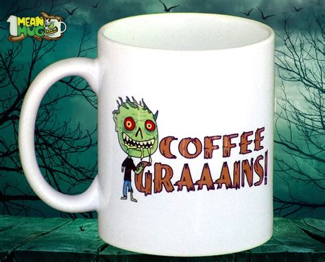 Zombie Coffee Graaains 11 Oz Coffee Mug Funny Halloween Zombie Coffee