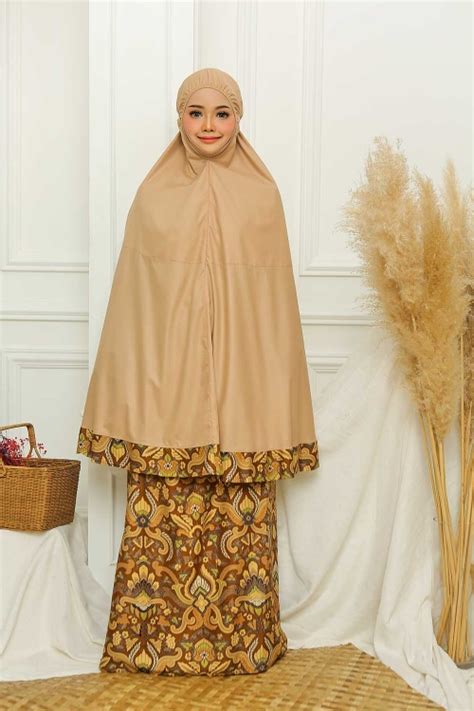 Telekung Batik Nude TBN