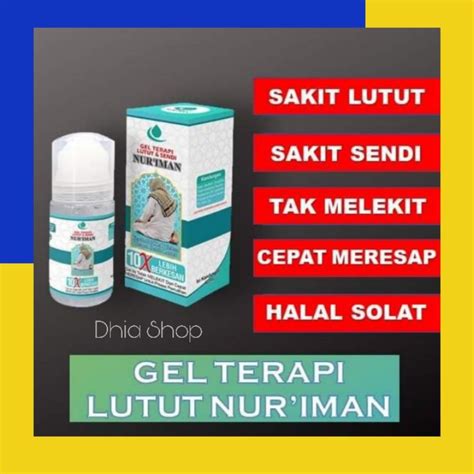 UBAT SAKIT LUTUT DAN SENDI GEL TERAPI LUTUT NURIMAN Shopee Malaysia