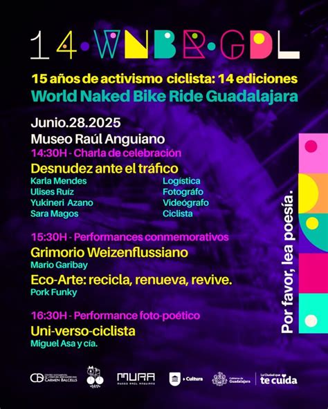 World Naked Bike Ride 2025 En Guadalajara Conoce La Ruta Y Calles CERRADAS PLAYERS
