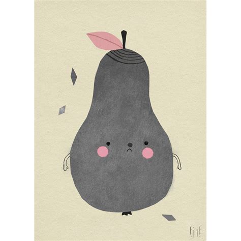 Pirum Parum Pear Print | Design by Elisabeth Dunker Fine Little Day | Deco Baby