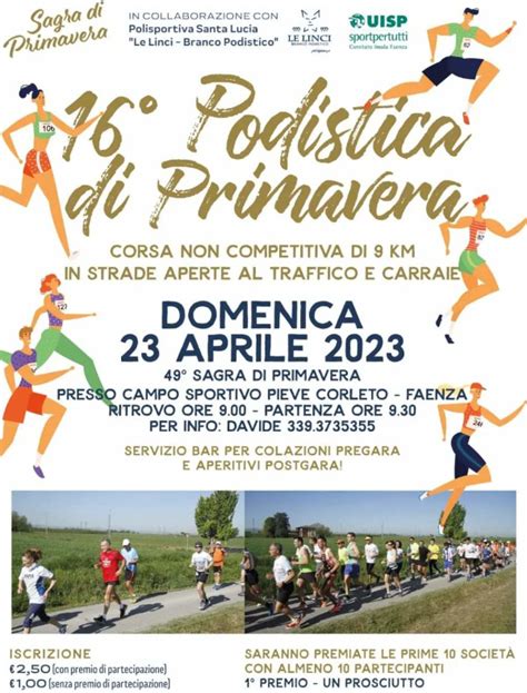 Locandine 2023t2 16 Podistica Di Primavera Pieve Corleto Faenza