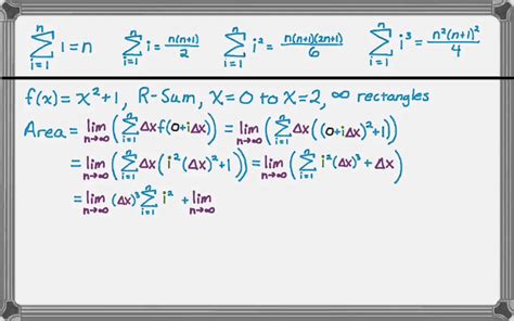 Limit Of A Riemann Sum Youtube