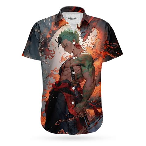 Roronoa Zoro Hawaiian Shirt One Piece Hawaiian Shirt Wibuprint