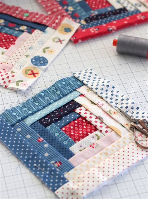 Log Cabin Quilt Block Tutorial Inspiration Diary Of A Quilter A