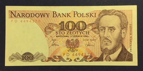 Poland 100 Zlotych 1986 UNC GB899 Monaco Antique Store