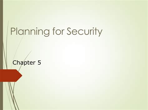 planning  security powerpoint    id