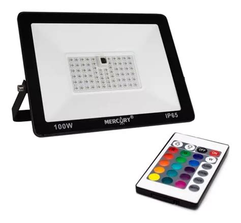 Reflector Led 100w Rgb Multicolor Tipo Tableta Delgado Ip65 Color De La