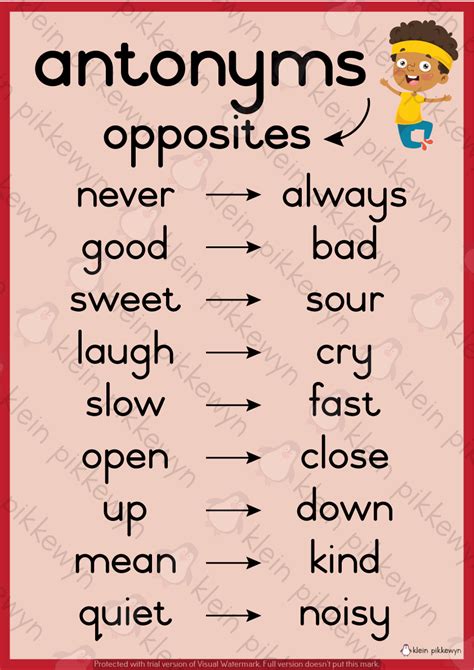 Antonyms