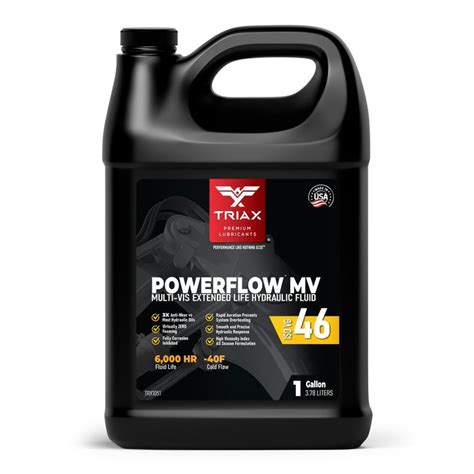 Triax Lubricants Powerflow HLP 46 Extended Life Hydraulic Fluid 1 Gallon