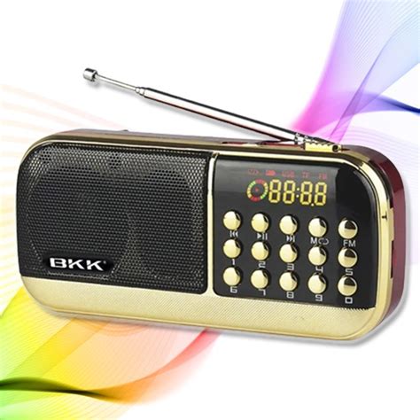 Компактный мини FM радиоприемник ФМ портативный радио проигрыватель на ...