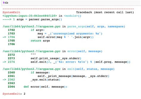 Why unrecognized Argparse arg1 in bare 