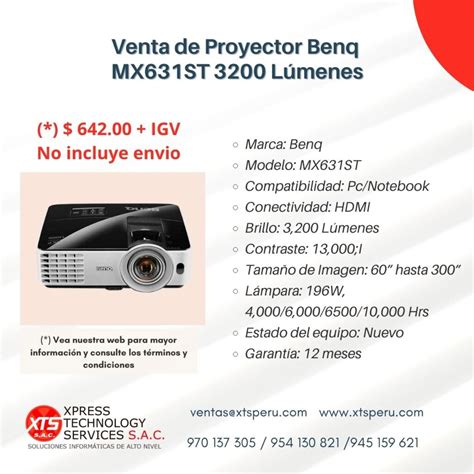 Venta De Proyector Benq Mx St L Menes Xts