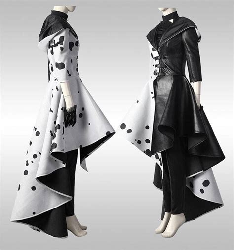 High Quality Cruella dress 2021 Cruella Cosplay Costume Jacket Coat ...