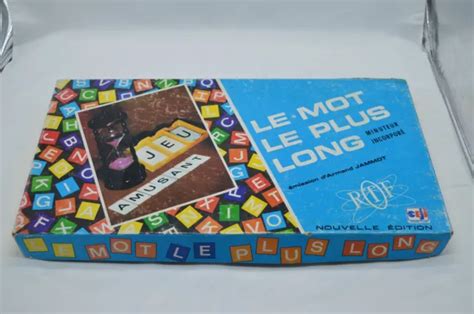 JEU DE SOCIÉTÉ LE MOT LE PLUS LONG vintage ancien en boite année 60 70