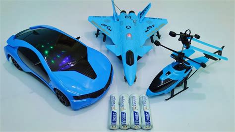 Radio Control Airplane And Radio Control Helicopter Unboxing Remote