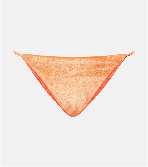 Jade Swim Bare Minimum Bikini Bottoms Orange Editorialist