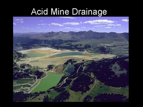 Acid Mine Drainage Terms Acid Mine Drainage Amd