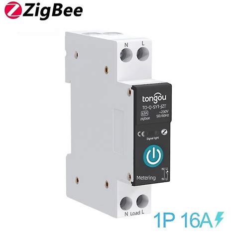 Tuya Zigbee Smart Circuit Breaker With Metering P A Din Rail For