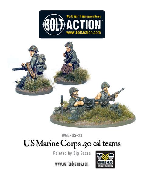 New Bolt Action US Marine Corps Support Weapons Warlord Games