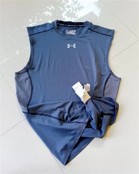 Under Armour Singlet Compression Olah Raga Baju Olahraga Di Carousell