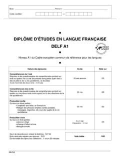 DIPLÔME DÉTUDES EN LANGUE FRANÇAISE DELF A1 dipl 212 me d 201 tudes