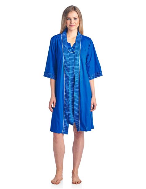 Casual Nights Womens Sleepwear 2 Piece Nightgown And Robe Set