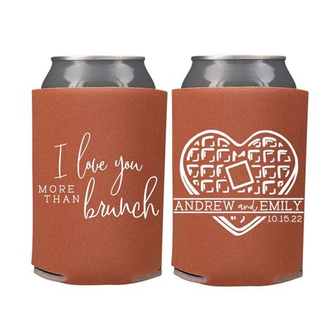 Brunch Wedding Favors Brunch Wedding Can Coolers Morning Wedding Brunch Wedding Breakfast