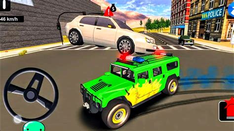 4x4 Jeep Police Car Driving Missions On City Police Car Chase Cop