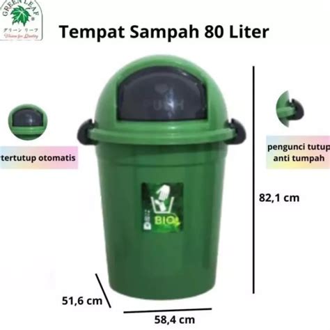 Jual Tempat Sampah Bio Bulat Liter Merk Greenleaf Shopee