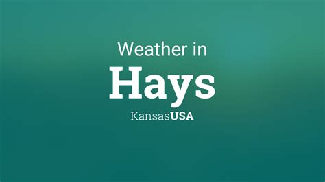 Weather for Hays, Kansas, USA