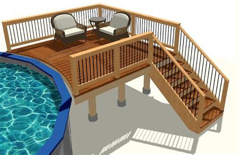 18 Free Above Ground Pool Deck Plans You Can Build - Epic Saw Guy