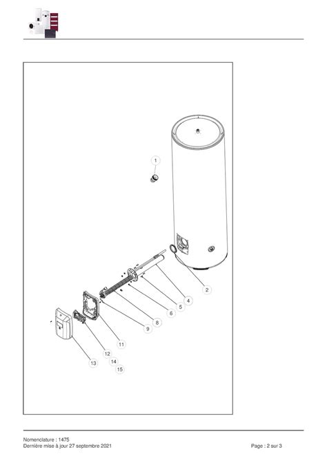 Pièces détachées Chauffe eau Thermor DURALIS VS 250L 3000M 272041