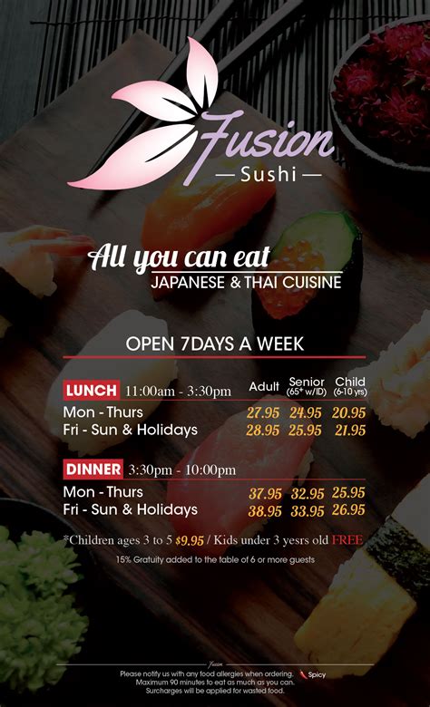 Fusion sushi 17 – Japanese & Thai cuisine_All you can Eat