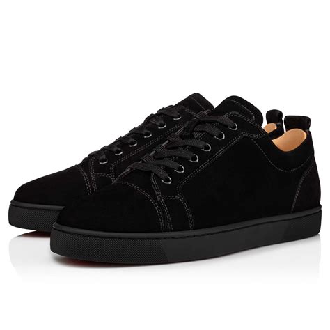 Louis Junior Sneakers Veau Velours Black Men Christian